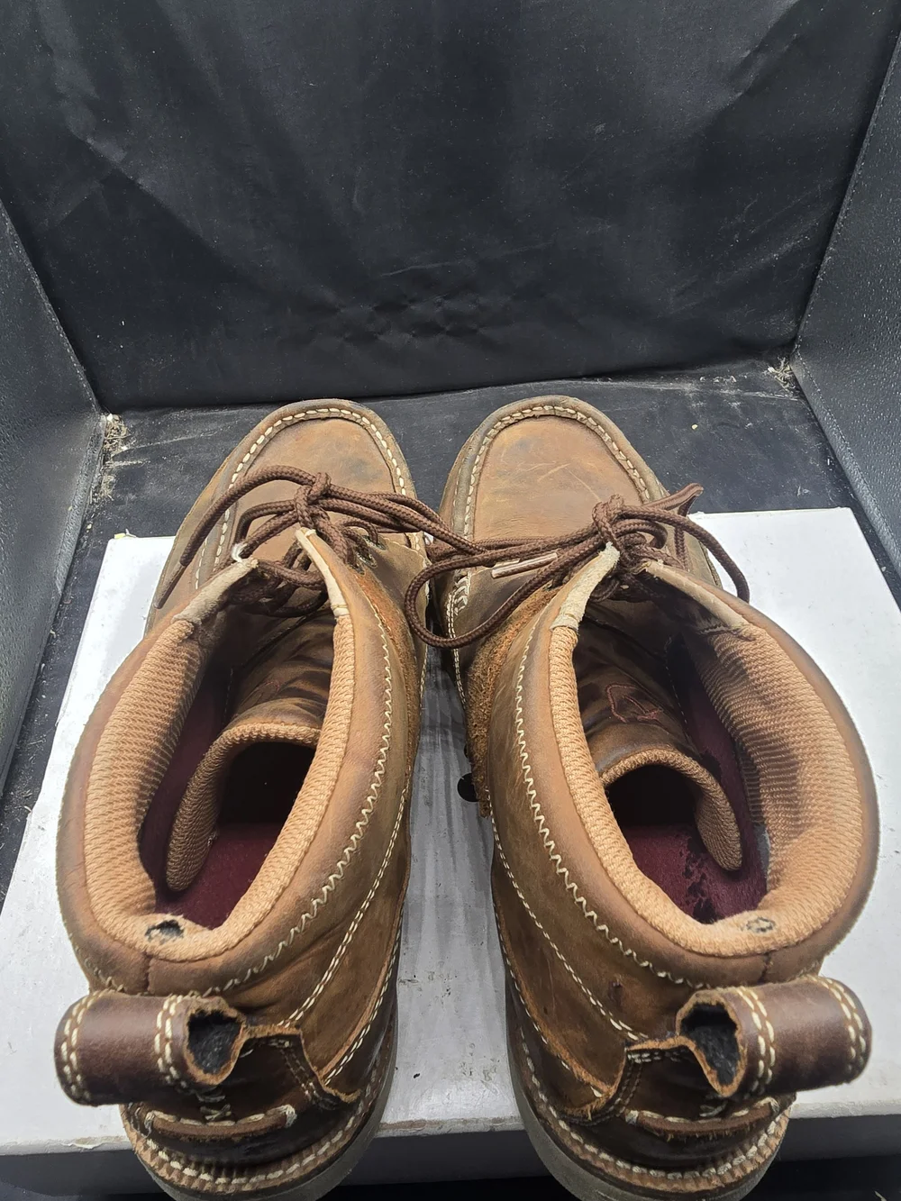 Twisted X Brown Leather‎ Chukka Moc Toe Boots